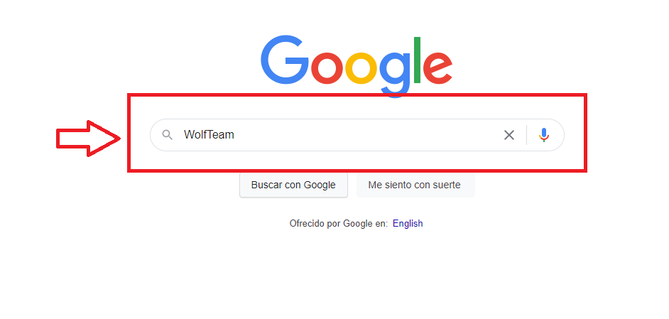 Busca WolfTeam en tu navegador Busca WolfTeam en tu navegador