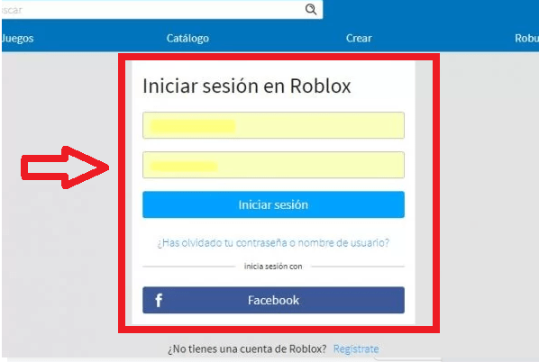 Ingresa a la página oficial de Roblox