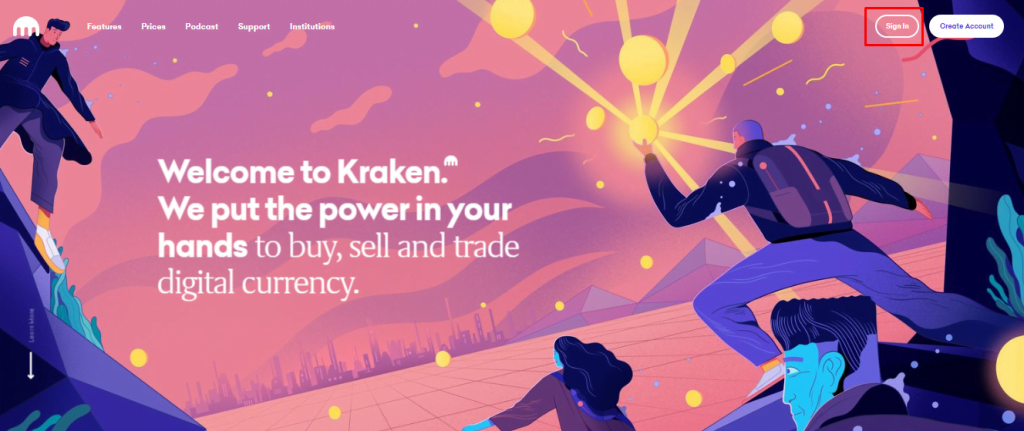 Como iniciar sesión en Kraken