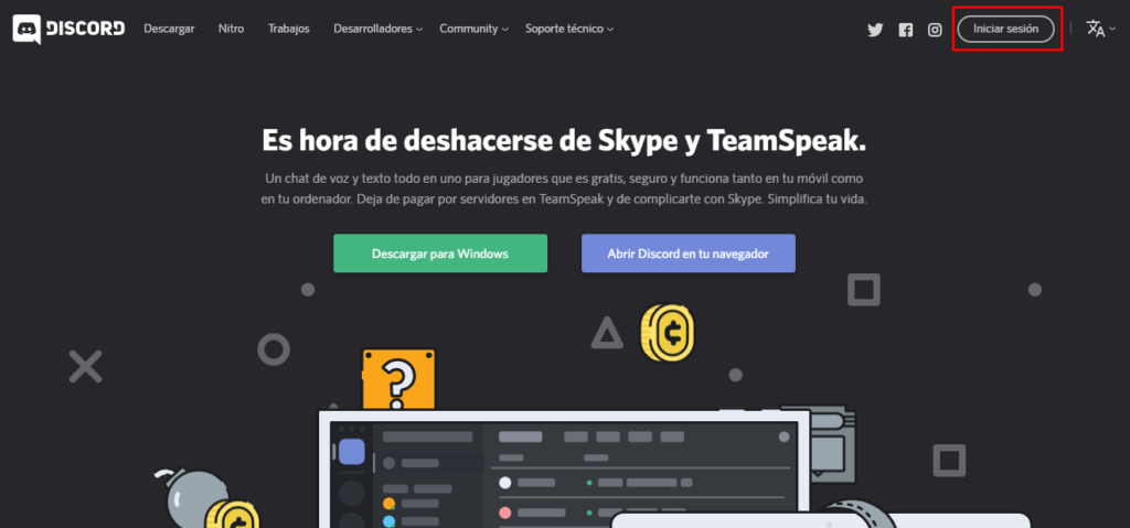 Paso 1 - Discord