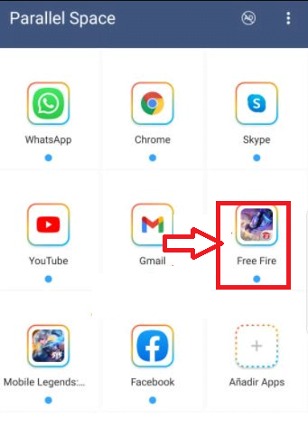 Ejecuta tu nueva cuenta de Free Fire