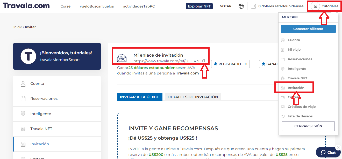 ¿Cómo puede usar el programa de afiliados de Travala?