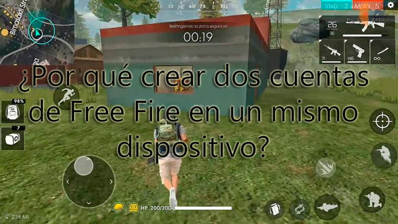¿Por qué crear dos cuentas de Free Fire en un mismo dispositivo?