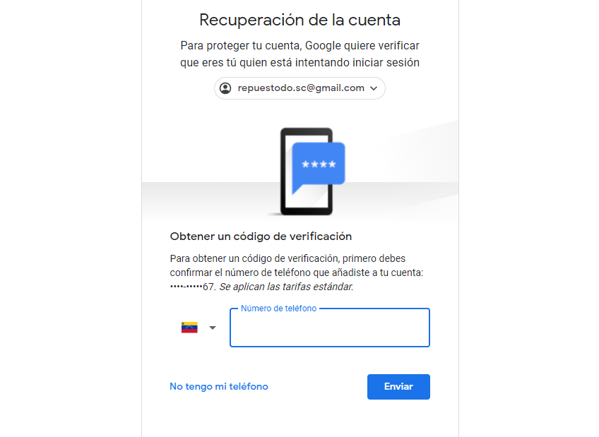 ¿Qué hacer si Gmail me dice que recupere la cuenta con mi número de teléfono? ¿Qué hacer si Gmail me dice que recupere la cuenta con mi número de teléfono?