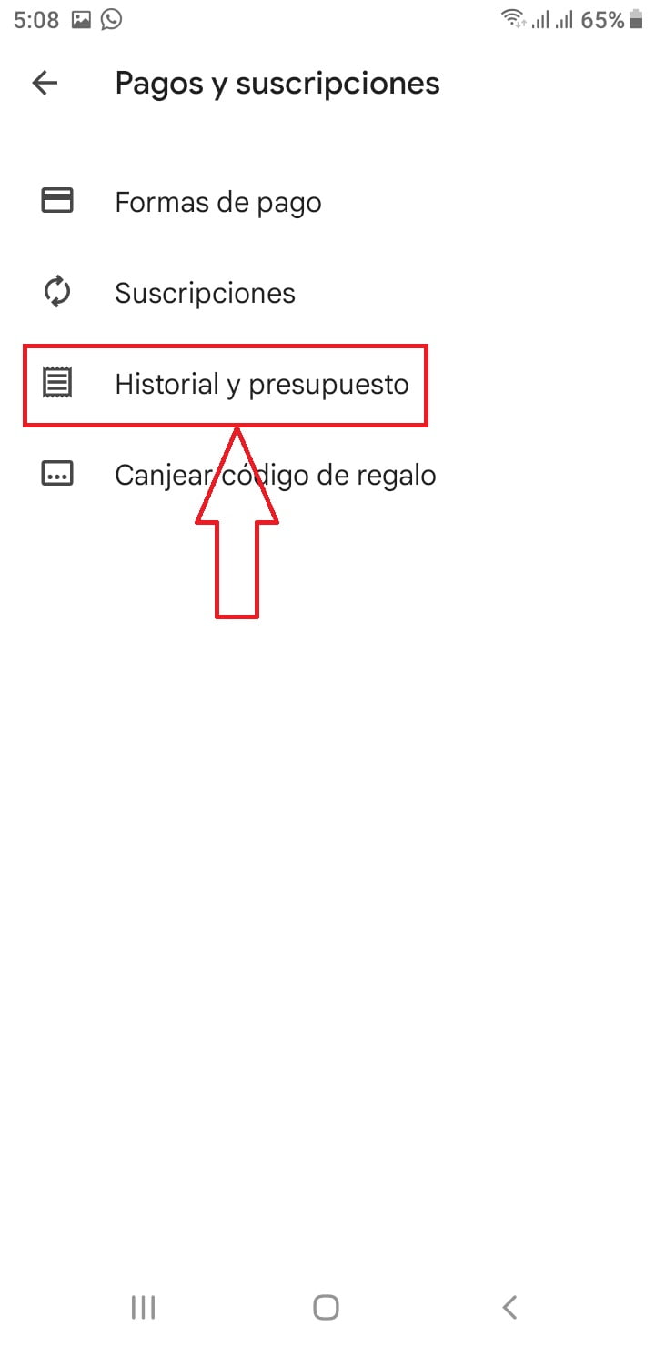 Accede al historial de pedidos
