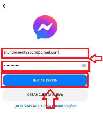 Acede a la mensajería con tus datos de Facebook