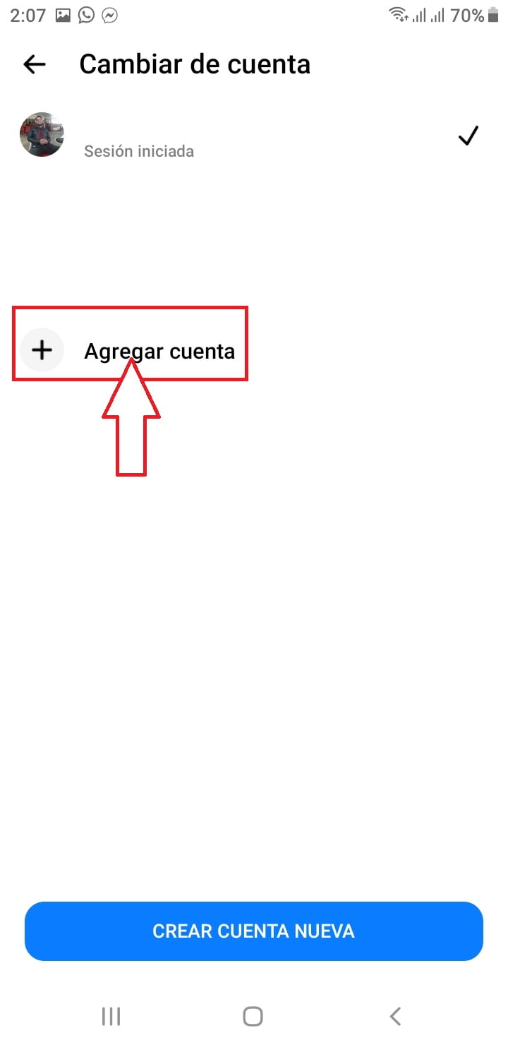 Agrega la nueva cuenta Agrega la nueva cuenta