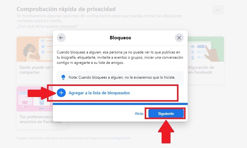 Bloquea a las personas que quieras