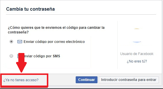 Indica que ya no tienes acceso a tu emails