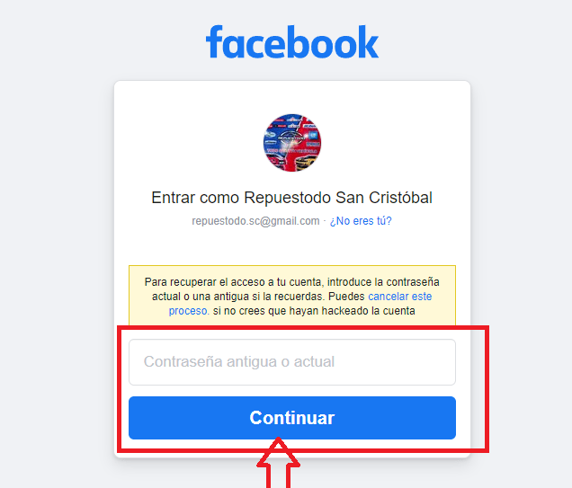 Ingresa tu última contraseña Ingresa tu última contraseña