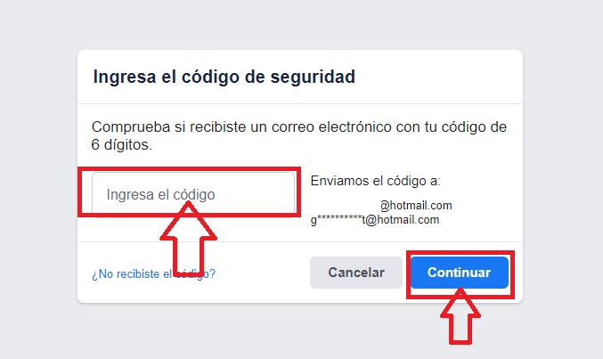 Introduce el código de seguridad Introduce el código de seguridad