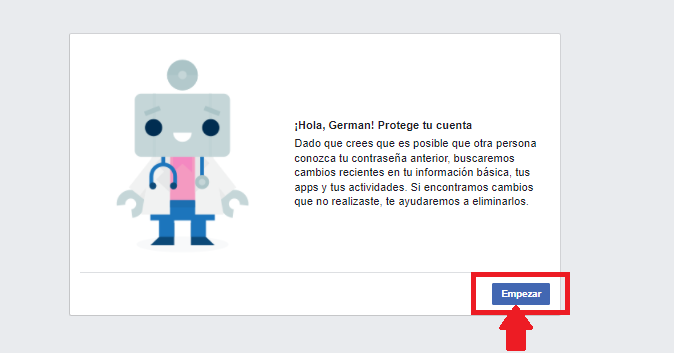 Protege tu cuenta