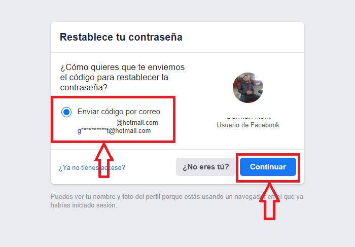 Recibe el código de seguridad Recibe el código de seguridad