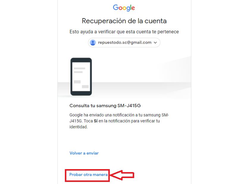 Recupera tu cuenta con el móvil Recupera tu cuenta con el móvil
