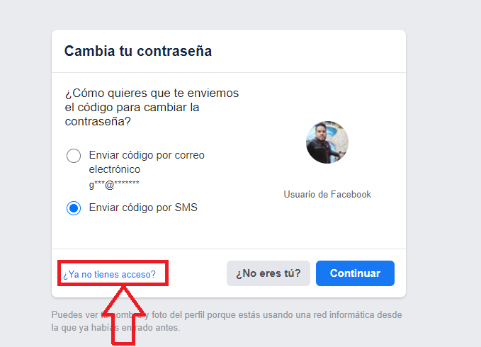 Seleccione ¿Ya no tiene acceso? Seleccione ¿Ya no tiene acceso?