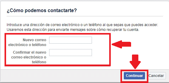 Señala como pueden contactarte en Facebook