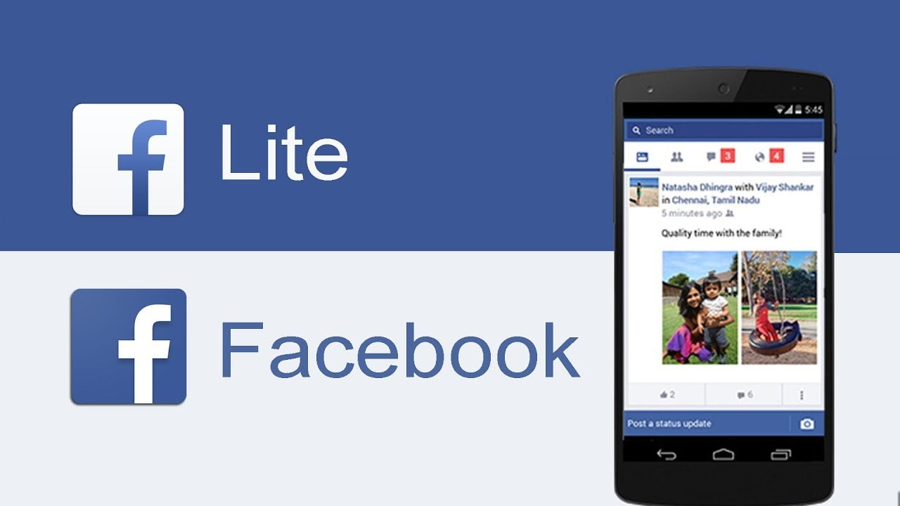 Usa la app de Facebook y Facebook Lite