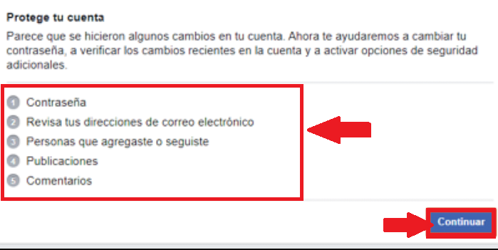 Verifica los cambios recientes
