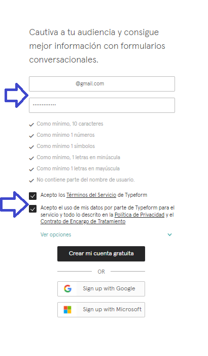 Resgistrarse en la plataforma Resgistrarse en la plataforma