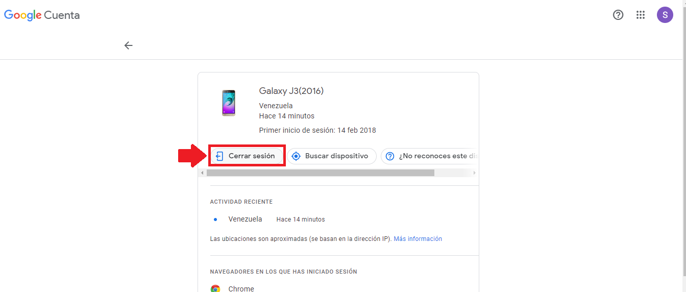 Haz clic sobre “Cerrar sesión” Haz clic sobre “Cerrar sesión”