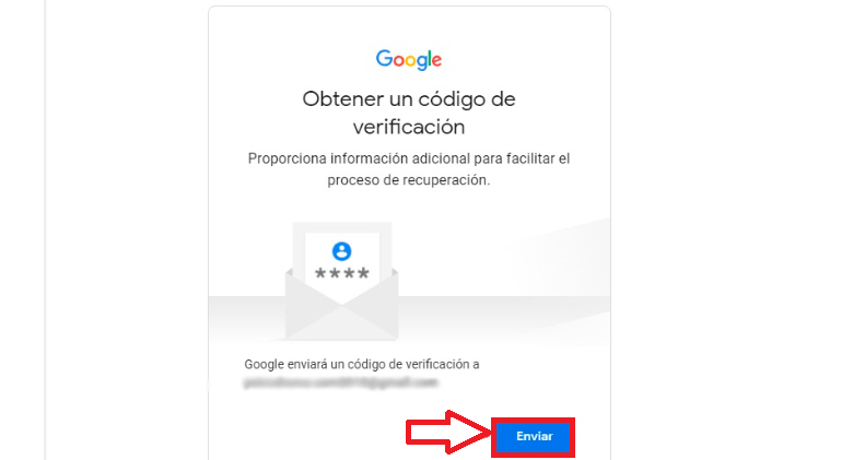 Obtén tu código de verificación