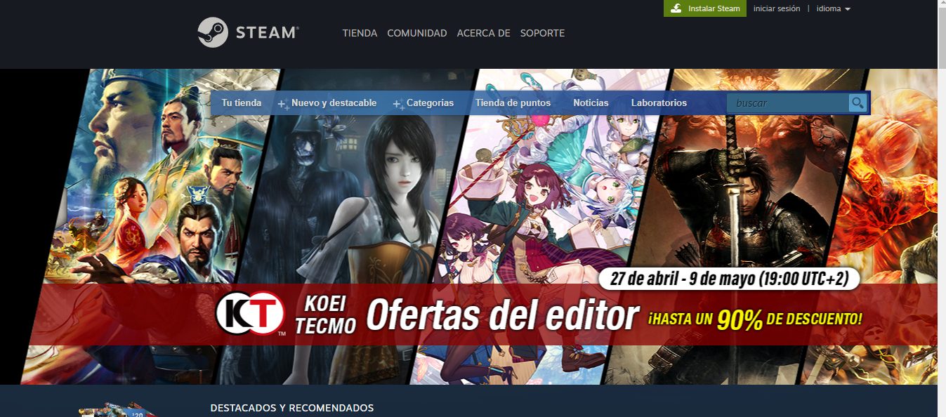 Ingresa a Steam