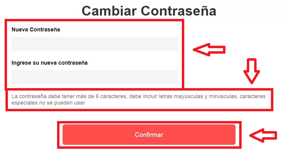 Cambio de contraseña