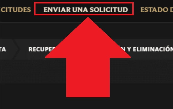 Envía una solicitud Envía una solicitud