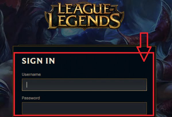 Inicia sesión en tu cuenta de League of Legends Inicia sesión en tu cuenta de League of Legends