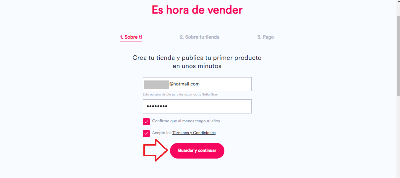 Rellena cada uno de los datos solicitados