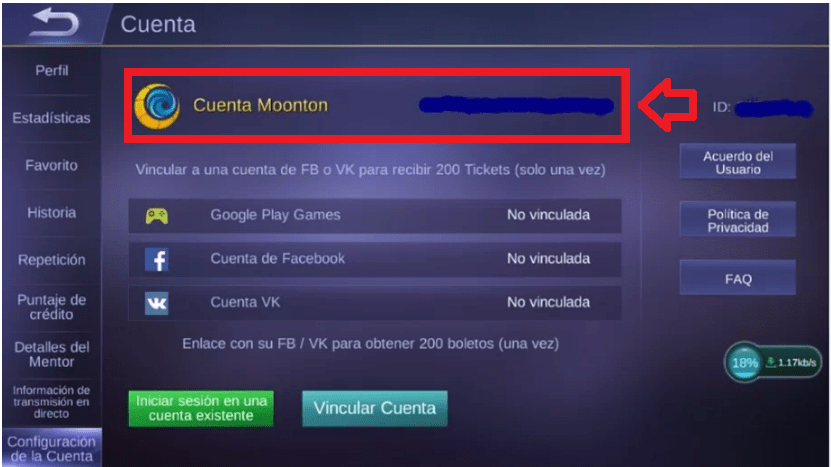 Vinculación con Mooton