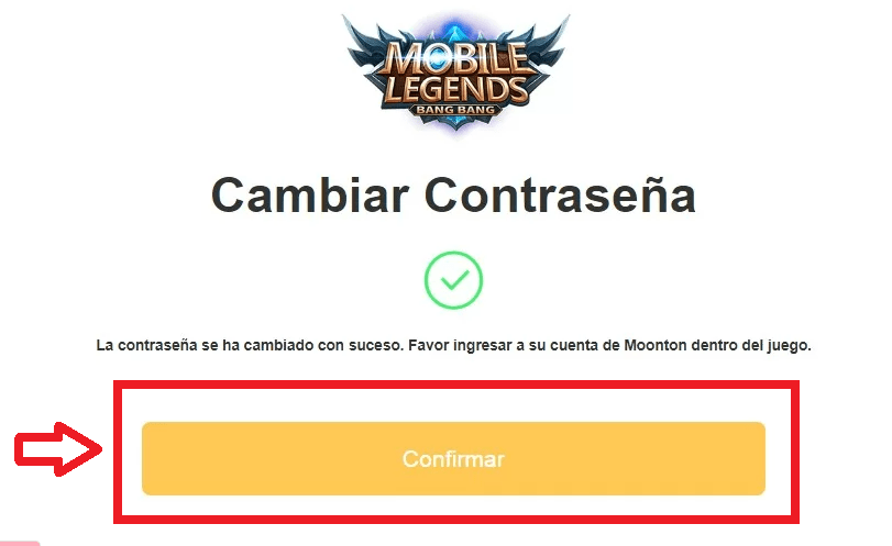contraseña restablecida