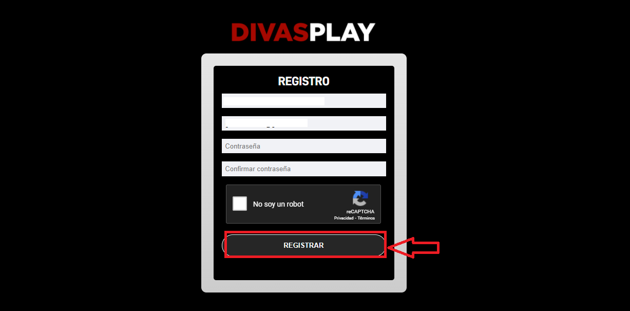 Completa el formulario de registro