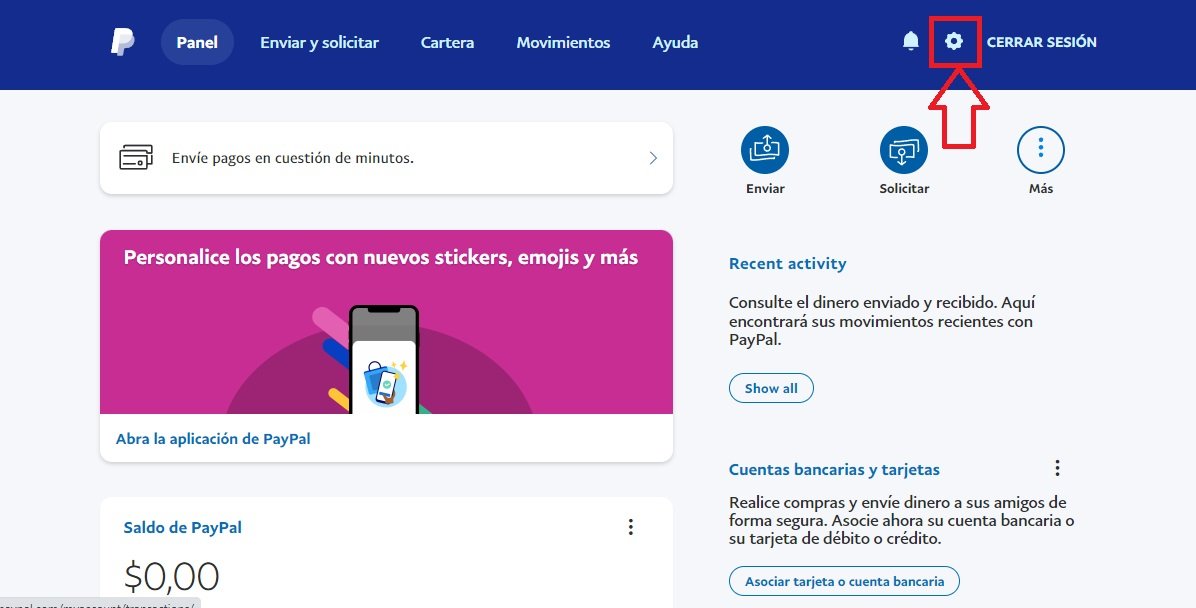 Accede a configuración