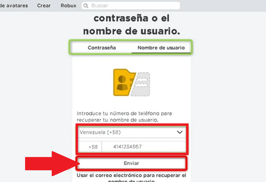 Ingresa número telefónico