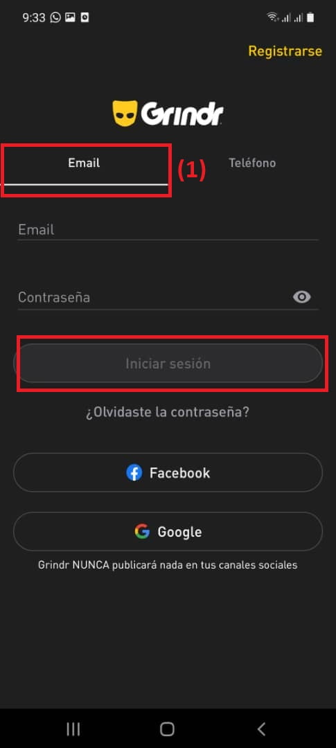 Inicia sesión con email o teléfono Inicia sesión con email o teléfono