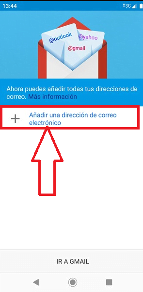 Seleccione añadir email Seleccione añadir email