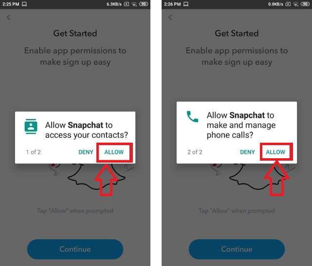 Autoriza a la app a acceder a tus contactos Autoriza a la app a acceder a tus contactos