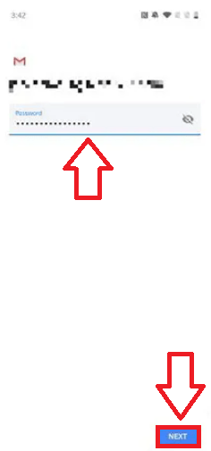 Coloca la contraseña específica de la aplicación