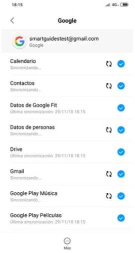 Espera que culmine el proceso de sincronización