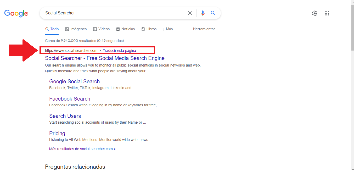 Social Searcher