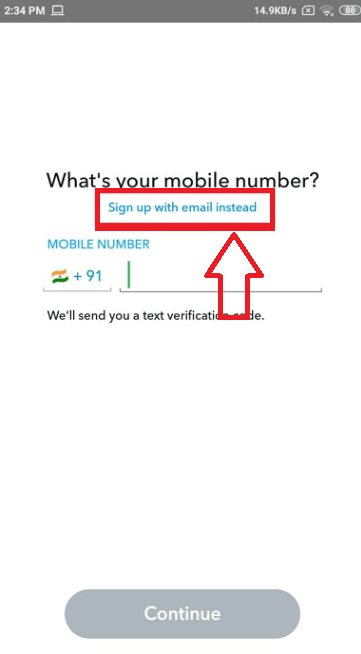 Introduce el email en vez de tu número de teléfono Introduce el email en vez de tu número de teléfono