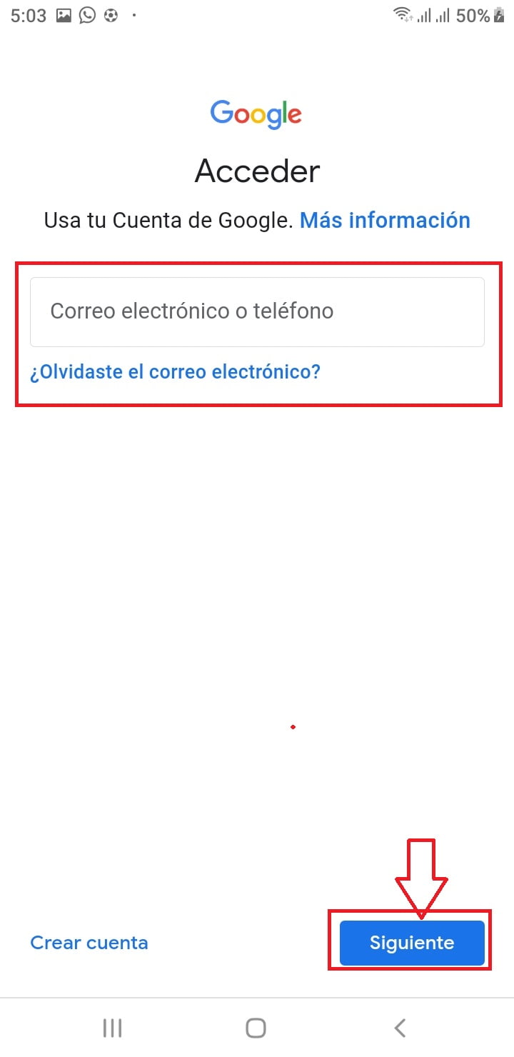 Registra tu email