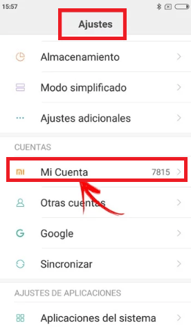 Selecciona la opción “Mi Cuenta” Selecciona la opción “Mi Cuenta”