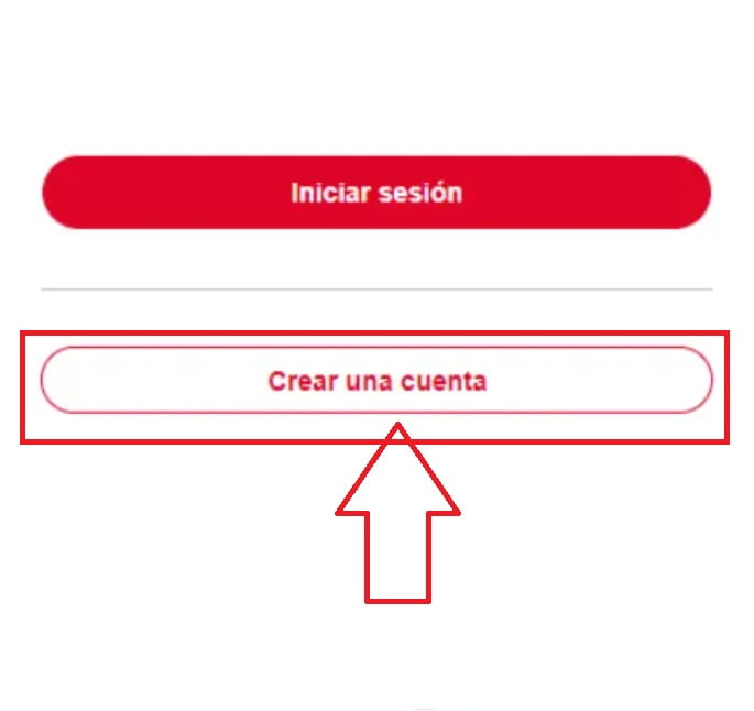 Seleccione Crear cuenta