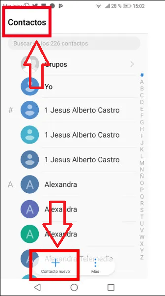 Accede a contactos