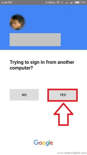 Completa el procedimiento tocando en “Sí” o “Yes” Completa el procedimiento tocando en “Sí” o “Yes”