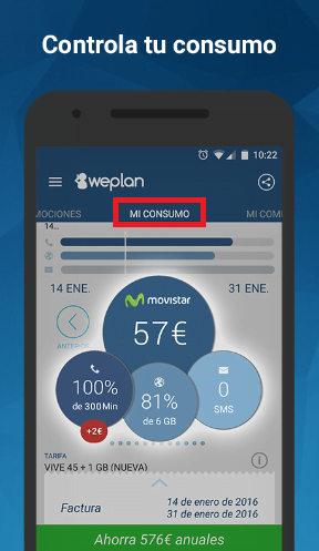 Controla tu consumo
