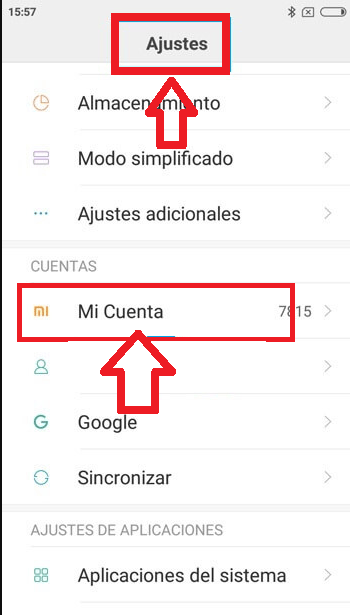Desde el teléfono