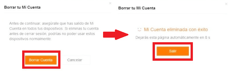 Eliminar cuenta de Xiaomi Mi